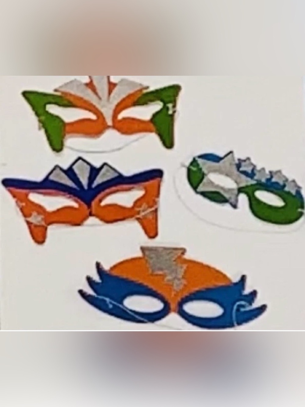 Lot of 12 Foam Masks Crafts Decorations Coplay Theater Mardi Gras Halloween